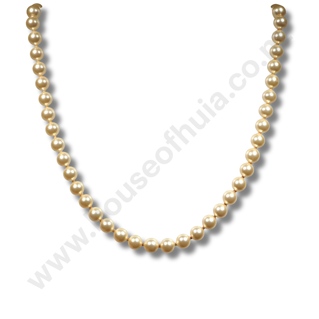 Strand of Faux Pearls on Sterling Silver Clasp Image 1++