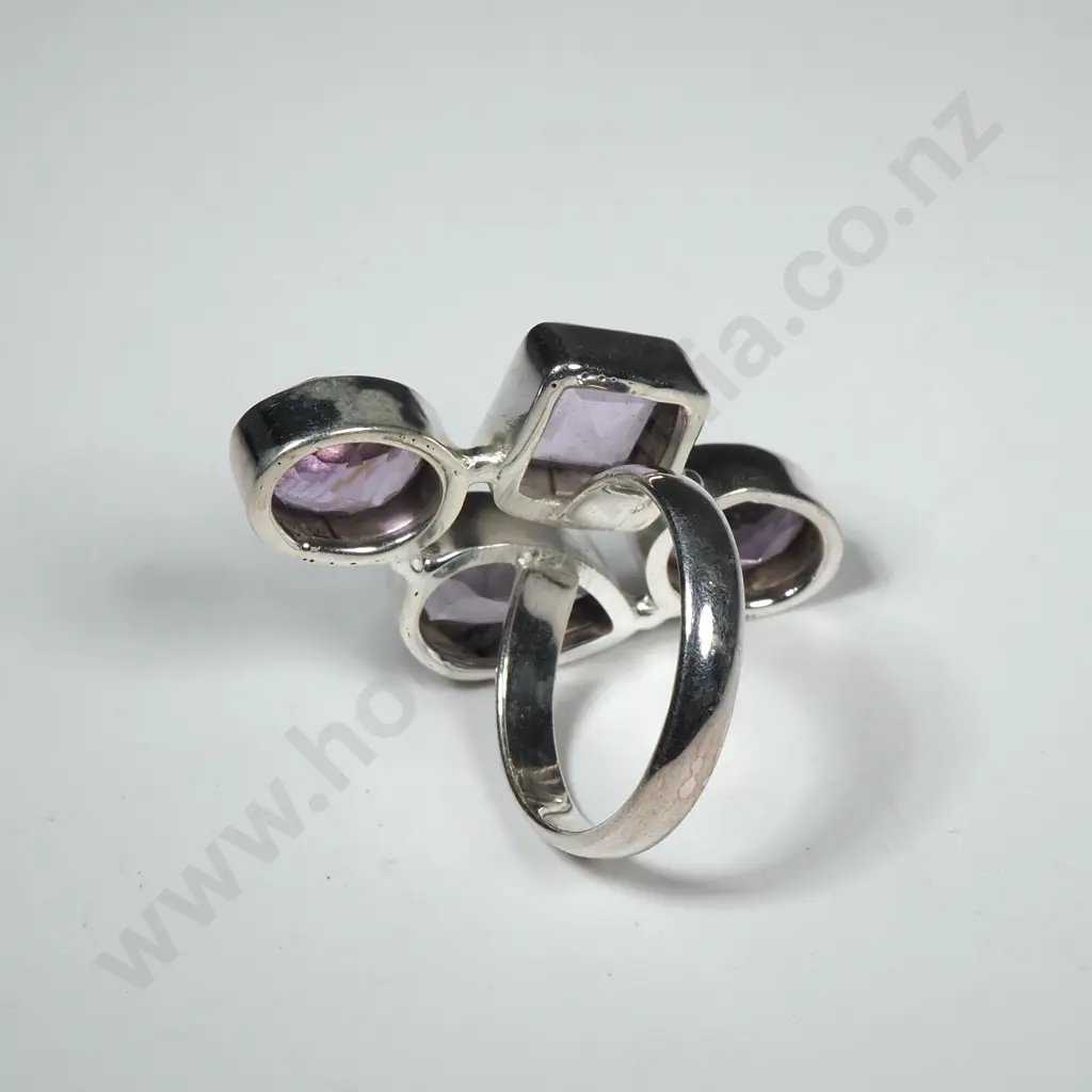 Sterling Silver Amethyst Ring Image 1++