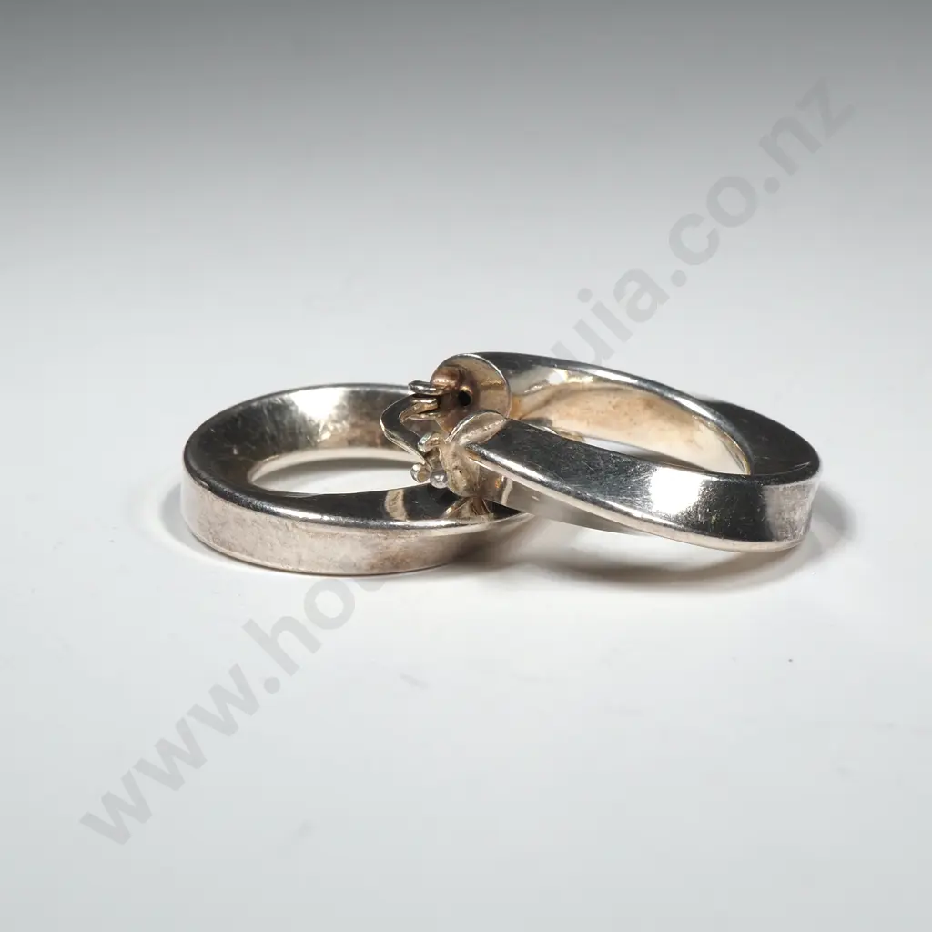 Modern Sterling Silver Earrings Image 1++