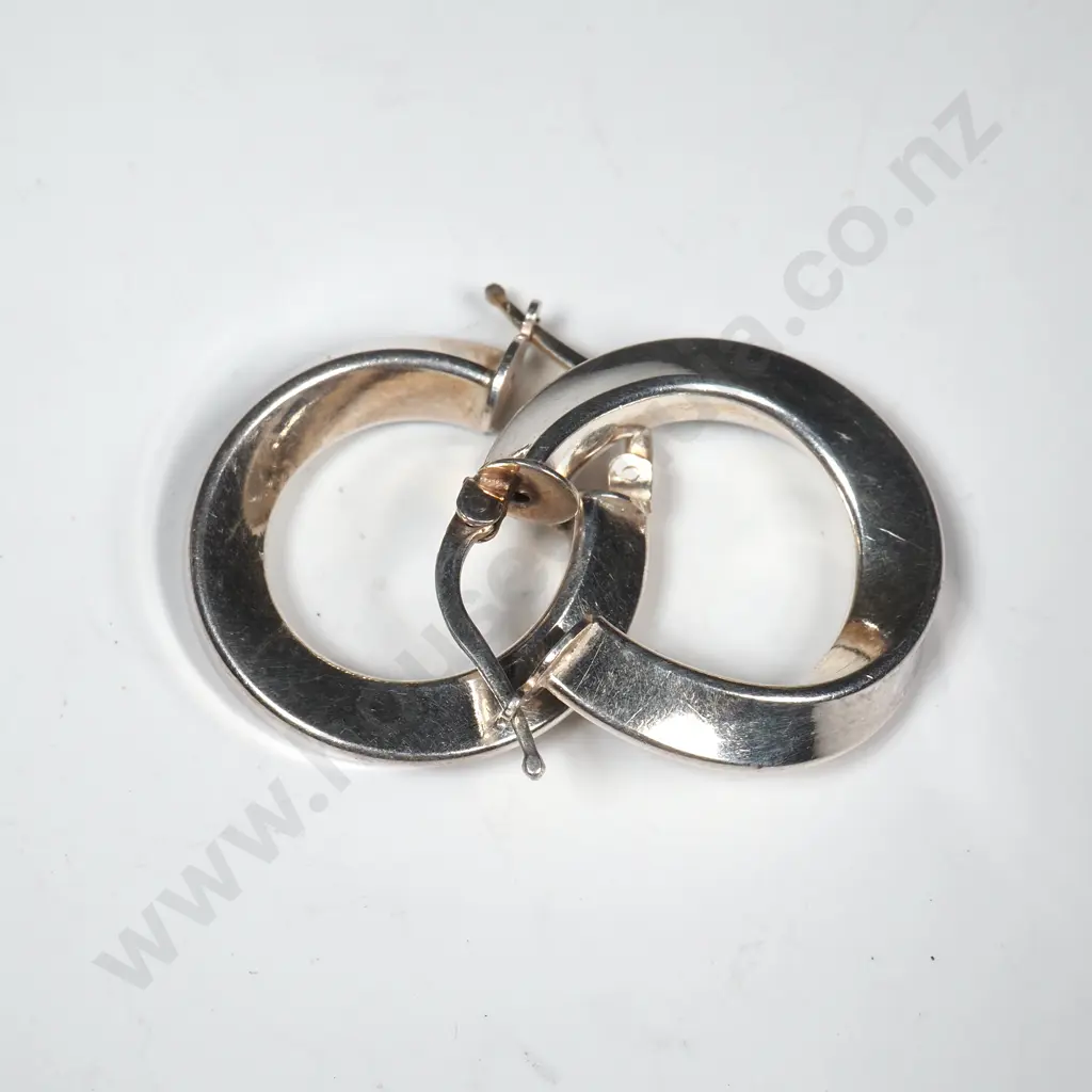 Modern Sterling Silver Earrings Image 1++