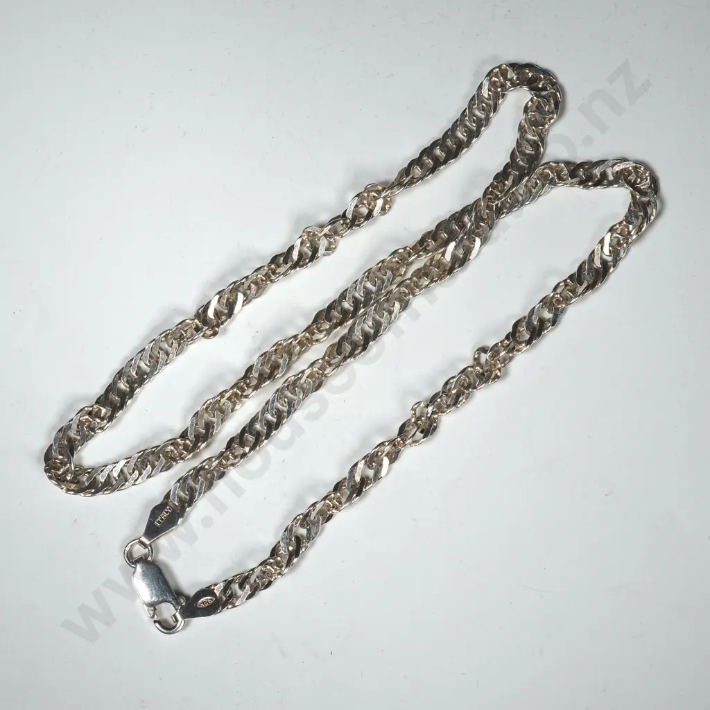 Modern Sterling Silver Chain Image 1++