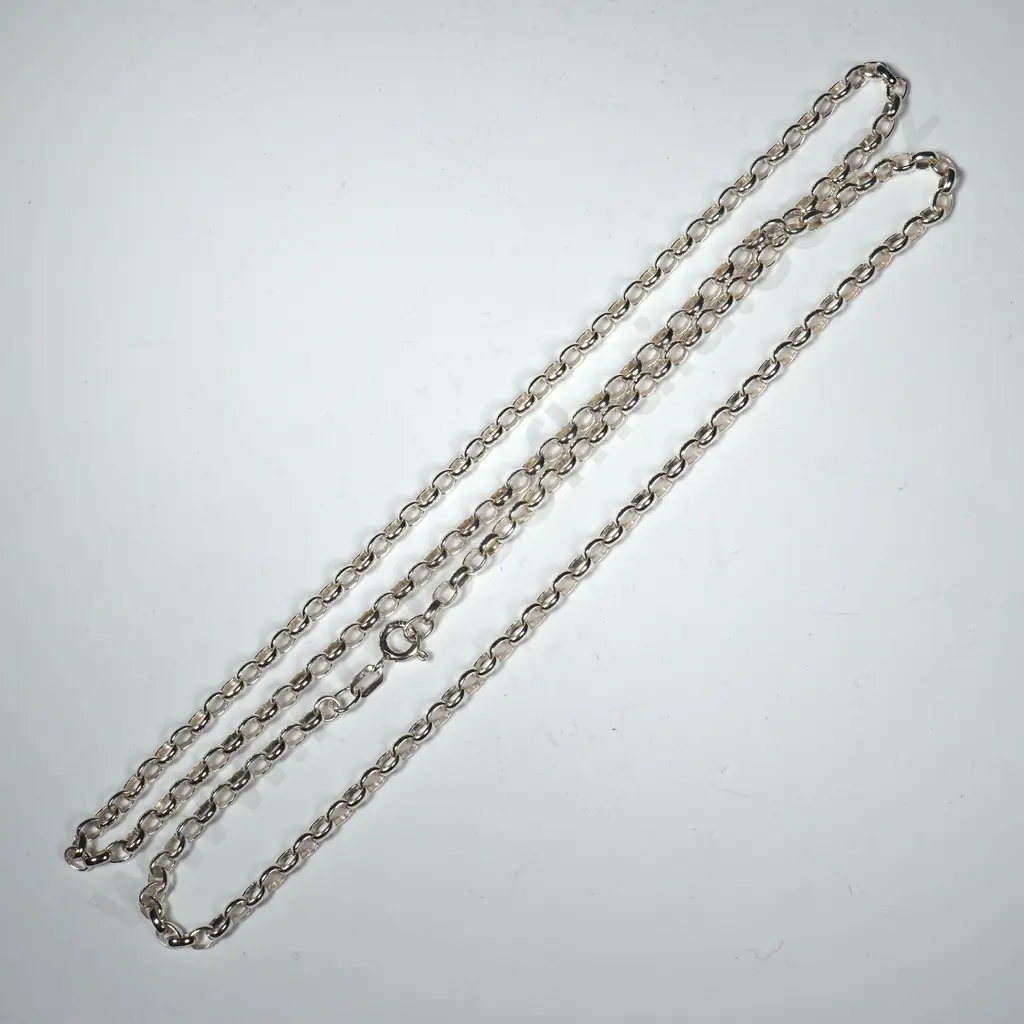 Modern Sterling Silver Belcher Link Chain Image 1++