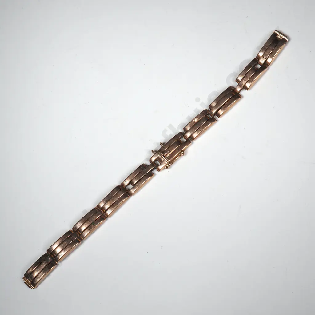 9ct Gold Expander Ladies Wristwatch Strap Image 1++