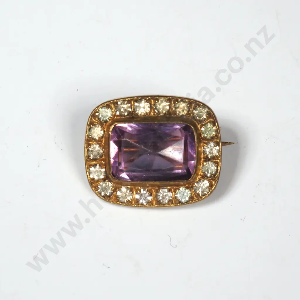 Vintage Costume Paste Brooch Image 1++