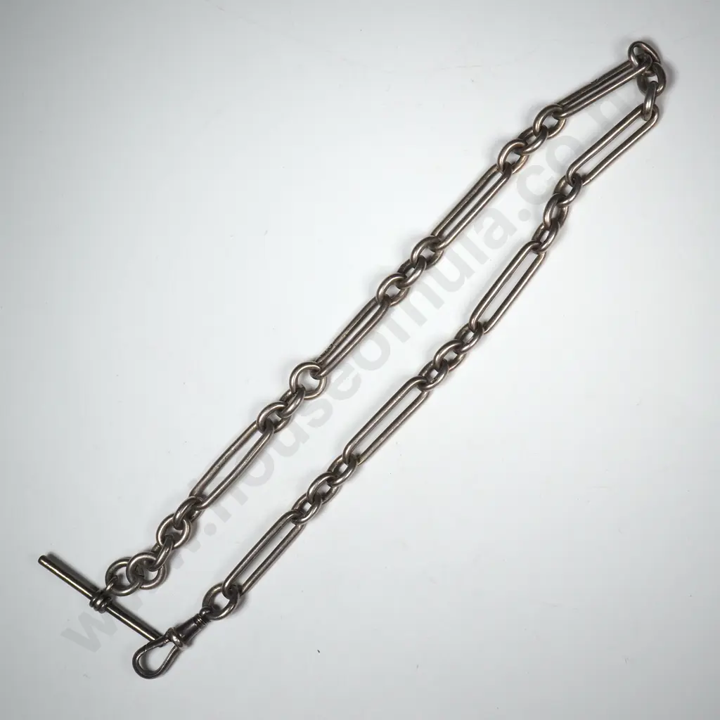 Sterling Silver Paperclip Fob Chain Image 1++