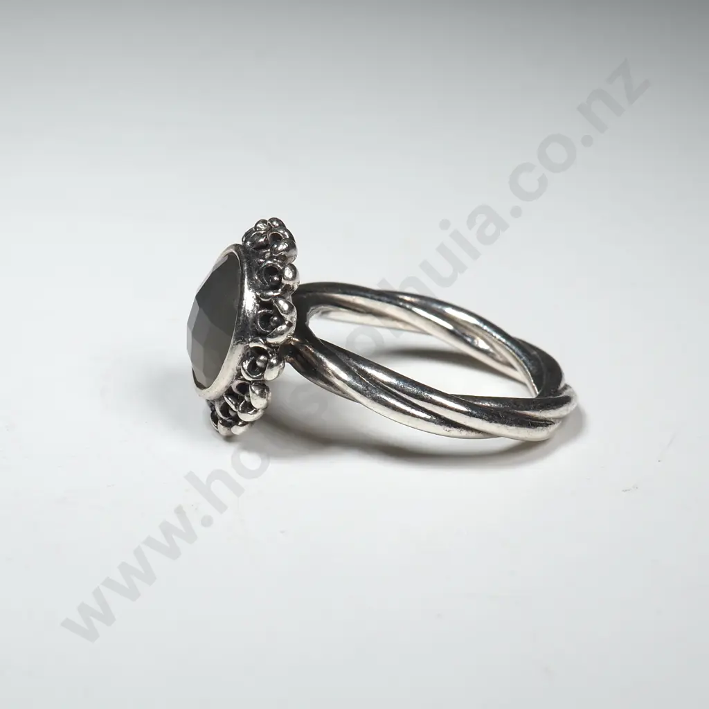 Modern Sterling Silver Fancy Ring Image 1++