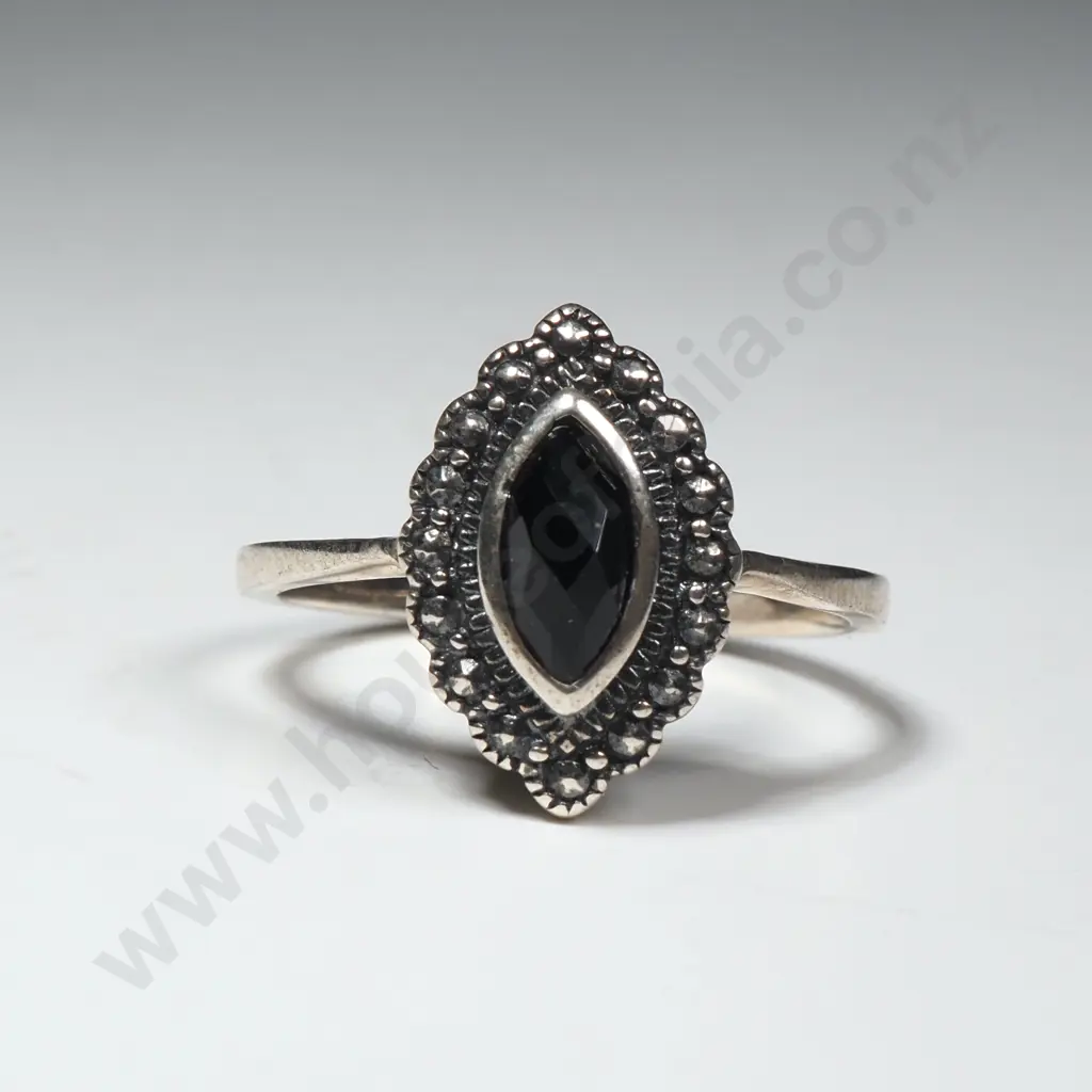 Sterling Silver And Garnet Dress Ring Image 1++