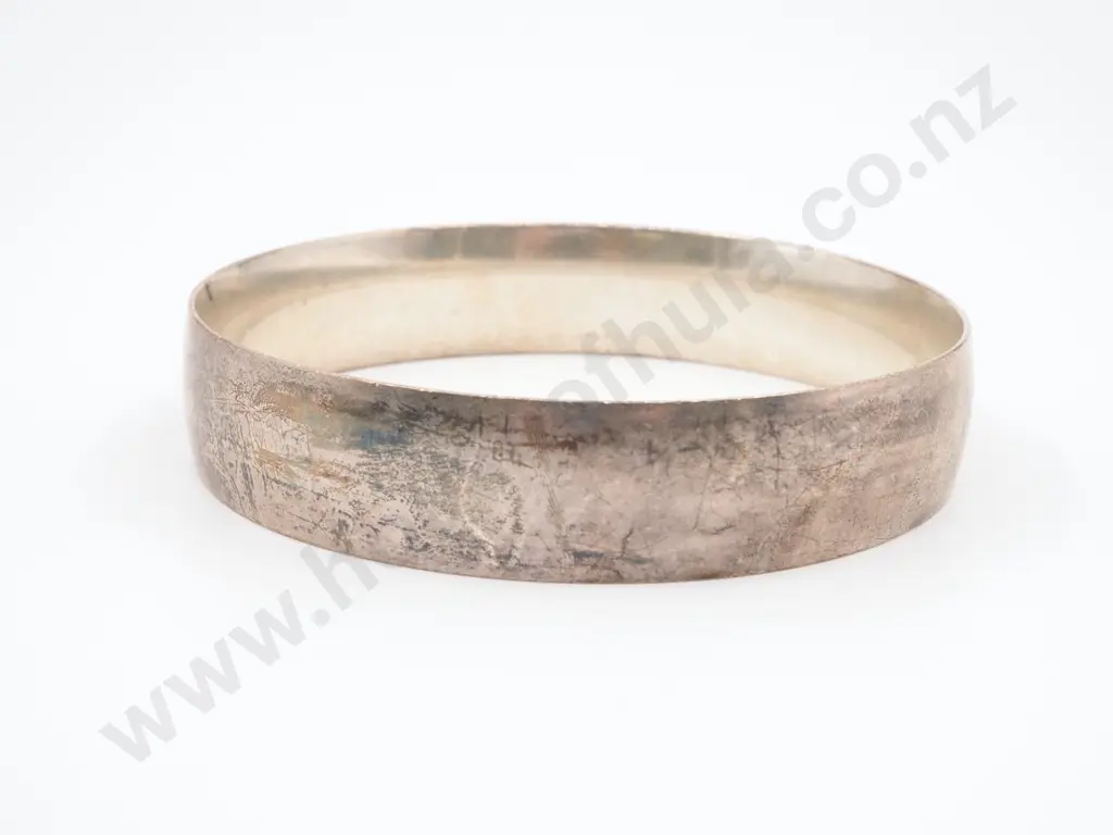 Heavy Sterling Silver Bangle Image 1++