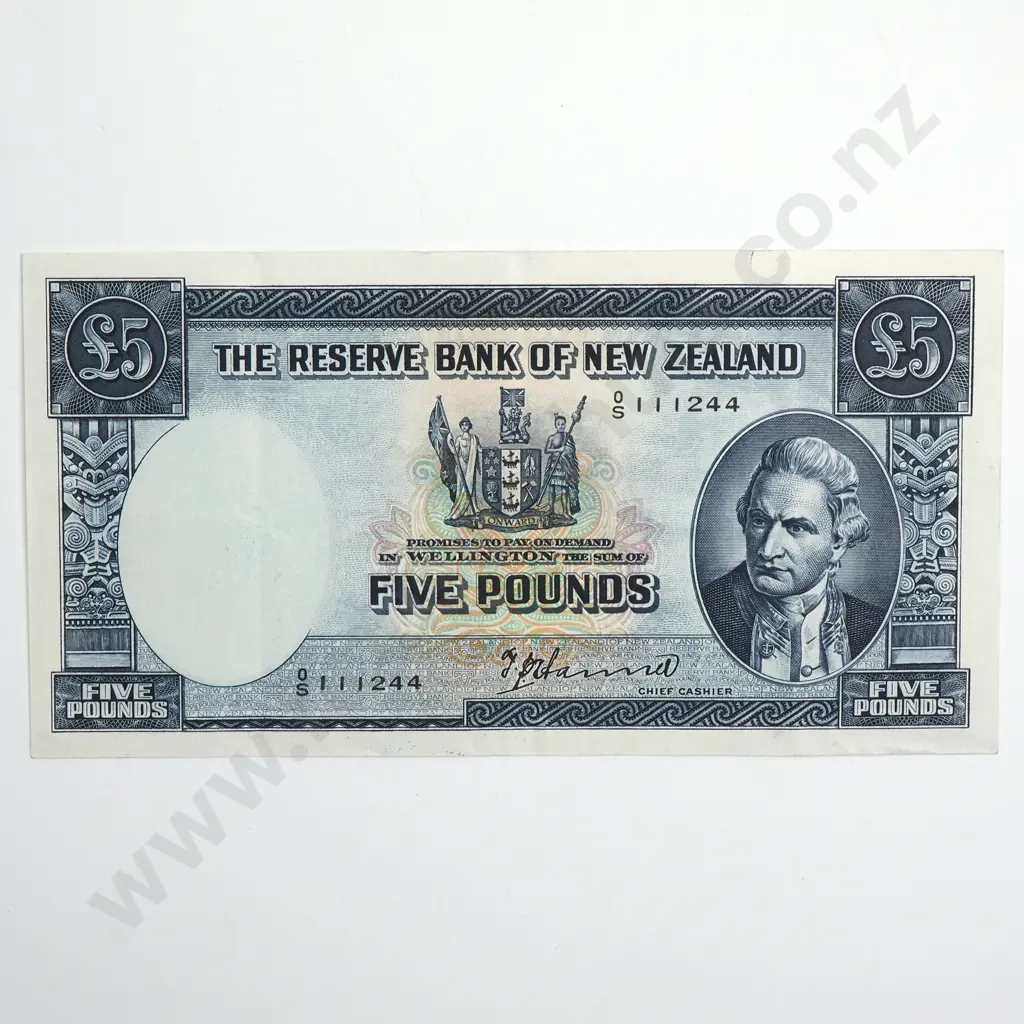 5 POUNDS HANNA BANKNOTE BETTER GRADE Image 1++