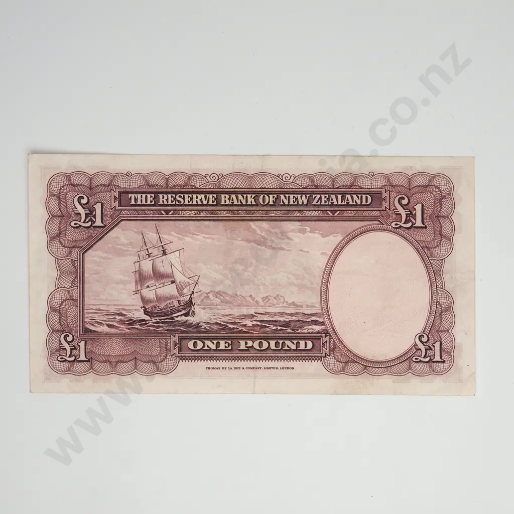 WILSON 1 POUND BANKNOTE ND(1955-56) P.159b EXTREMELY FINE CV$275 Image 1++