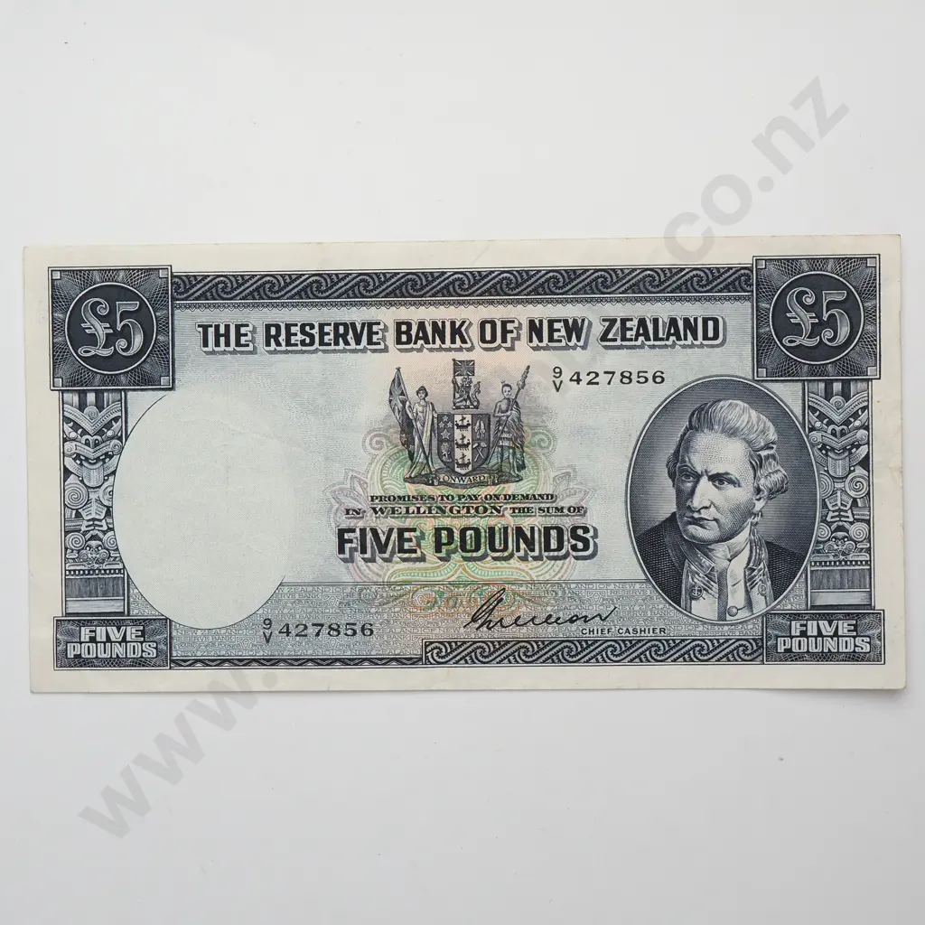 WILSON 5 POUND BANKNOTE aUNC Image 1++