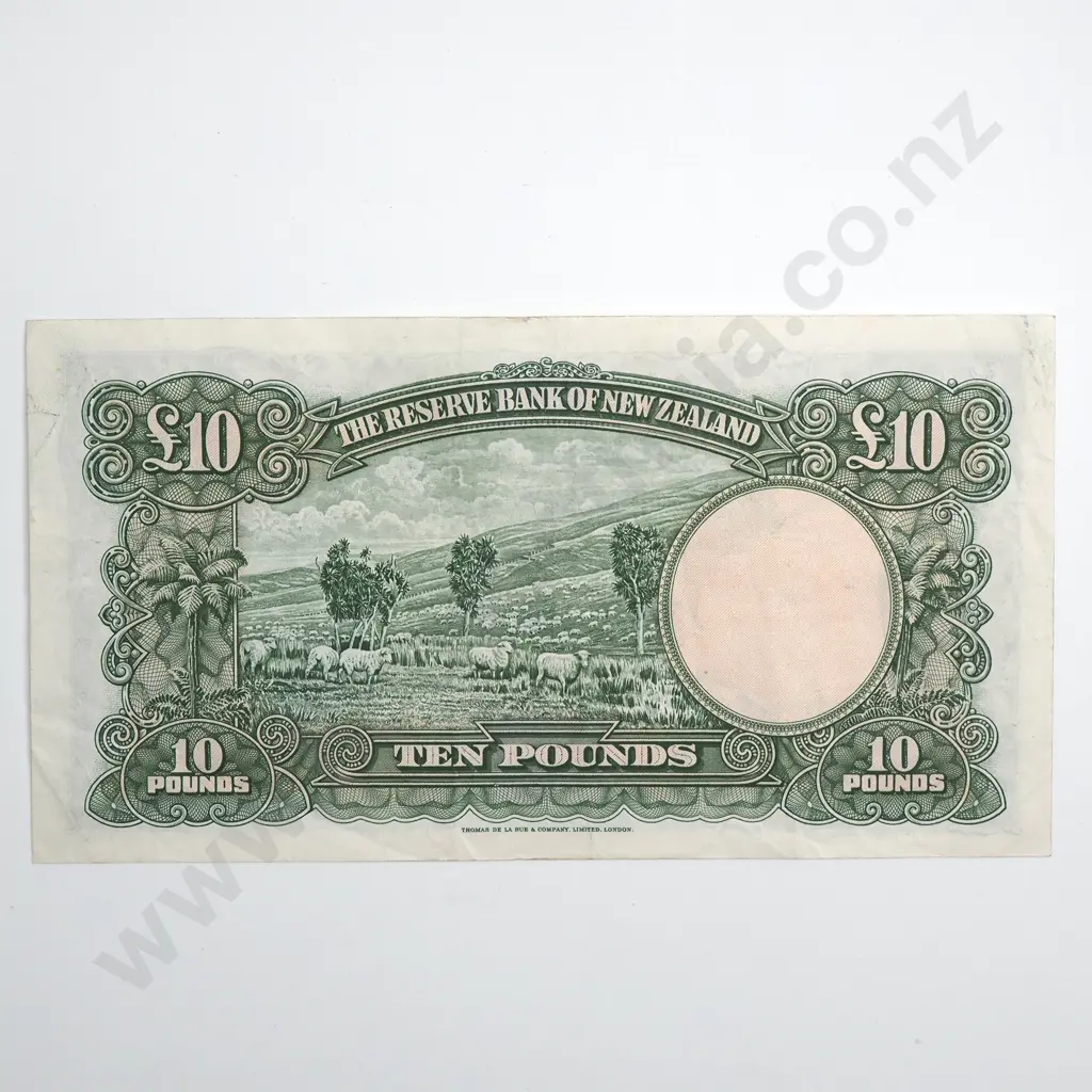 10 POUNDS WILSON BANKNOTE LAST PREFIX VERY LOW SERIAL Image 1++