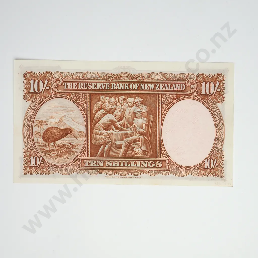 FLEMING 10 SHILLINGS BANKNOTE ND(1956-67) P.158c Almost UNCIRCULATED CV$600 Image 1++