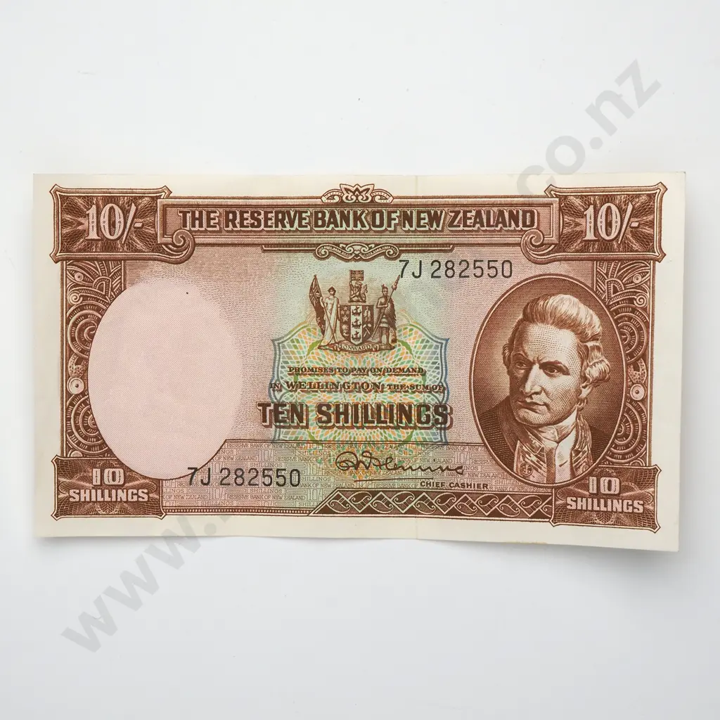 FLEMING 10 SHILLINGS BANKNOTE ND(1956-67) P.158d EXTREMELY FINE CV$85 Image 1++
