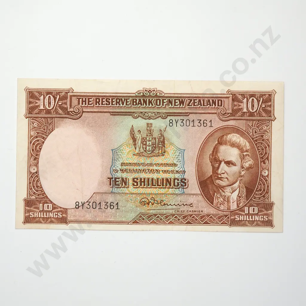 FLEMING 10 SHILLINGS BANKNOTE ND(1956-67) P.158d EXTREMELY FINE CV$85 Image 1++