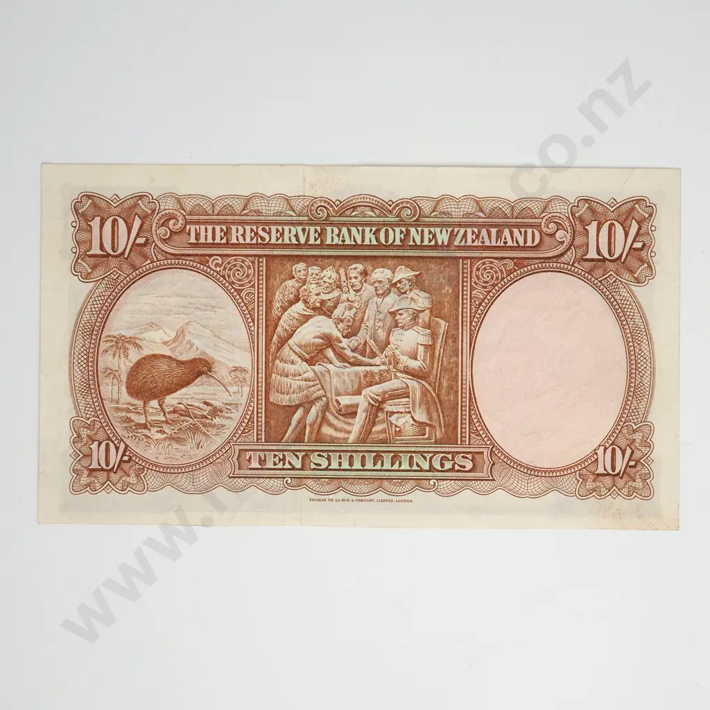FLEMING 10 SHILLINGS BANKNOTE ND(1956-67) P.158d EXTREMELY FINE CV$85 Image 1++