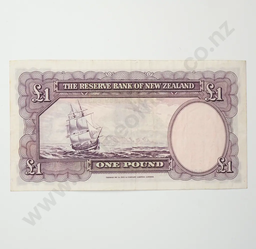 FLEMING 1 POUND BANKNOTE ND(1956-67) P.159c VERY FINE CV$75 Image 1++