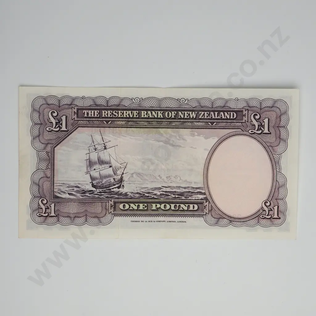 FLEMING 1 POUND BANKNOTE ND(1956-67) P.159d Almost UNCIRCULATED CV$130 Image 1++