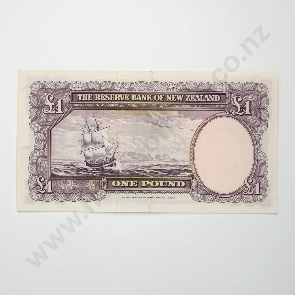 FLEMING 1 POUND BANKNOTE ND(1956-67) P.159d Almost UNCIRCULATED CV$130 Image 1++
