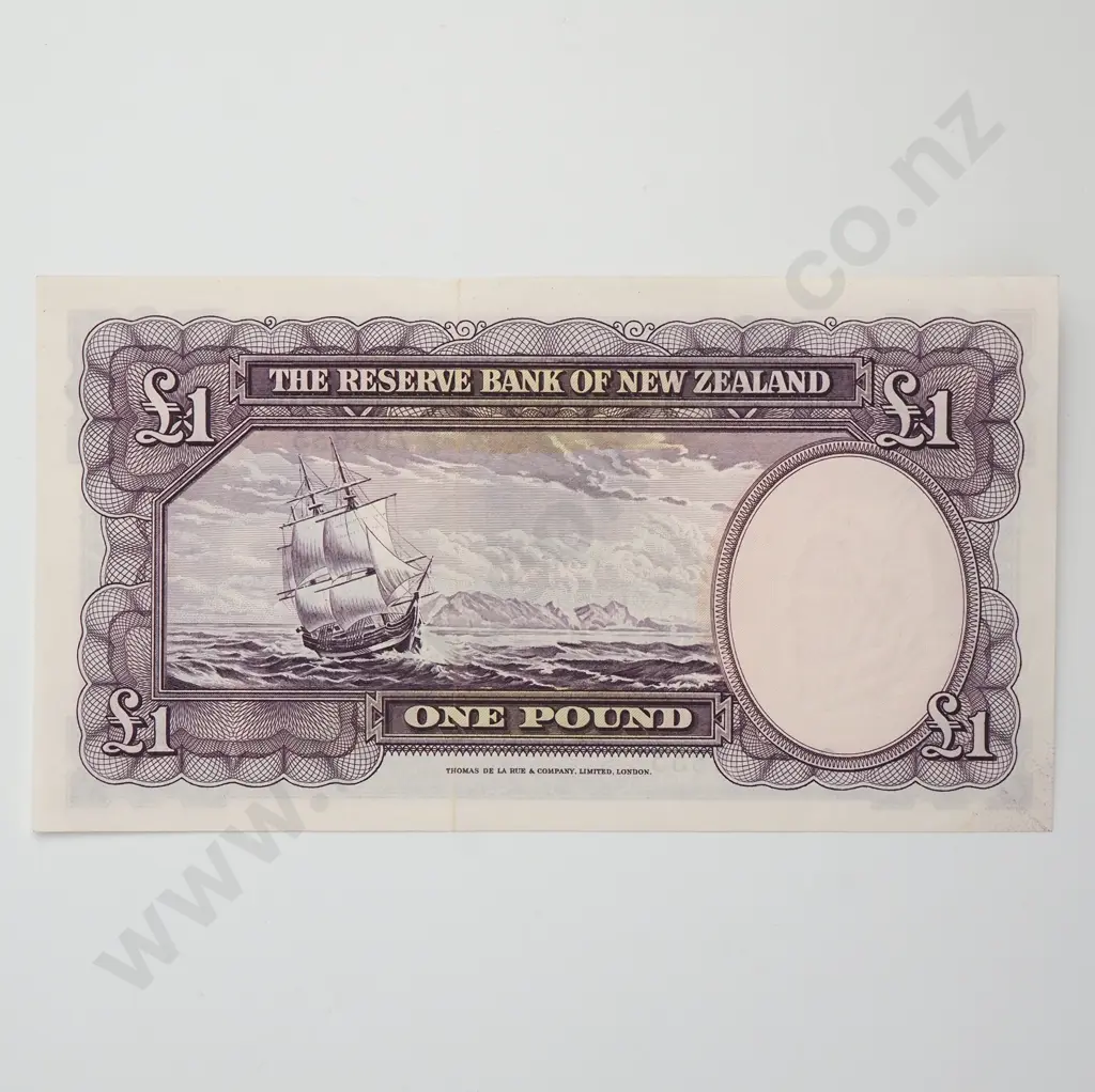 FLEMING 1 POUND BANKNOTE ND(1956-67) P.159d Almost UNCIRCULATED CV$130 Image 1++