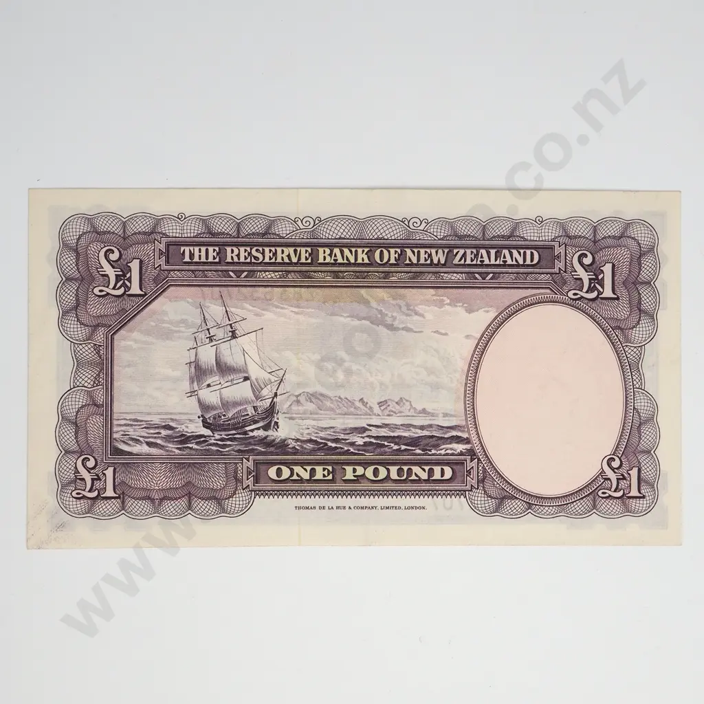 FLEMING 1 POUND BANKNOTE ND(1956-67) P.159d Almost UNCIRCULATED CV$130 Image 1++