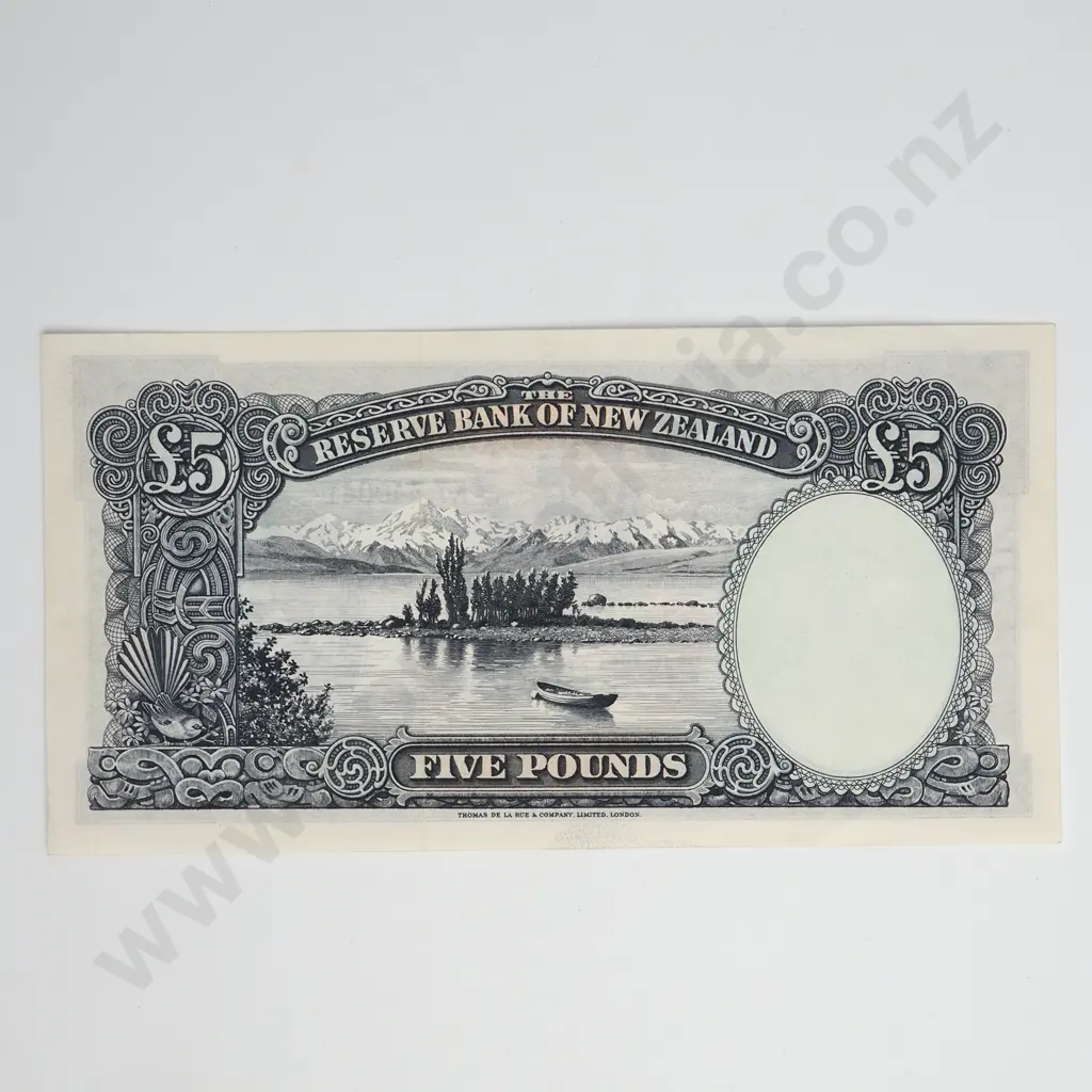 FLEMING 5 POUNDS BANKNOTE ND(1956-67) P.160d Almost UNCIRCULATED CV$300 Image 1++