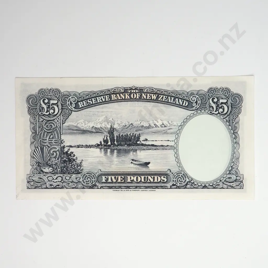 5 POUNDS, FLEMING SIGNATURE, PREFIX 12C, UNCIRCULATED Image 1++