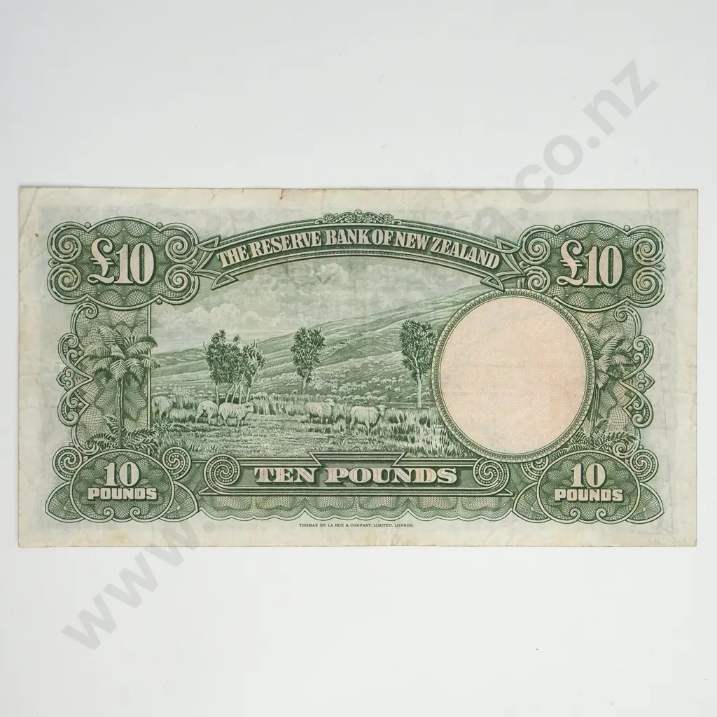 FLEMING 1ST PREFIX 10 POUNDS BANKNOTE ND(1956-67) P.161c FINE CV$250 Image 1++
