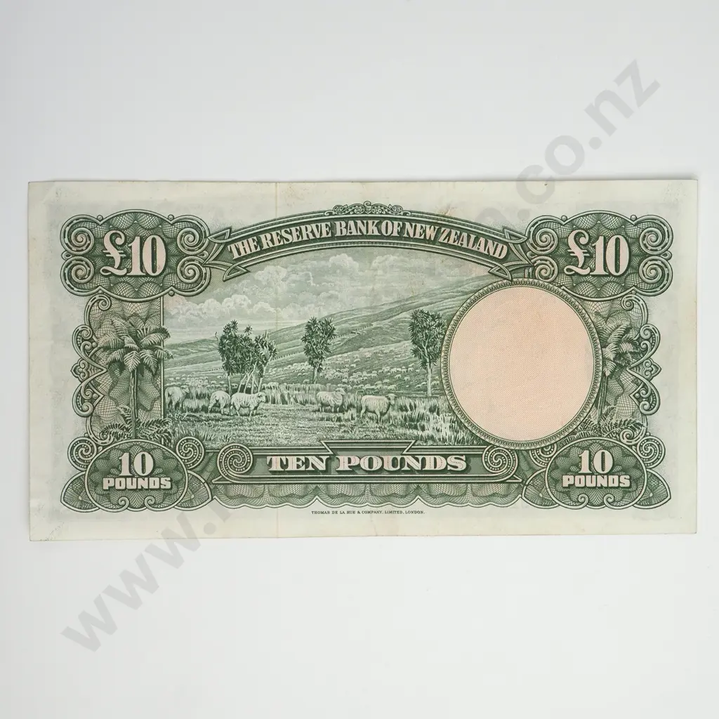 FLEMING 10 POUNDS BANKNOTE ND(1956-67) P.161d EXTREMELY FINE CV$500 Image 1++