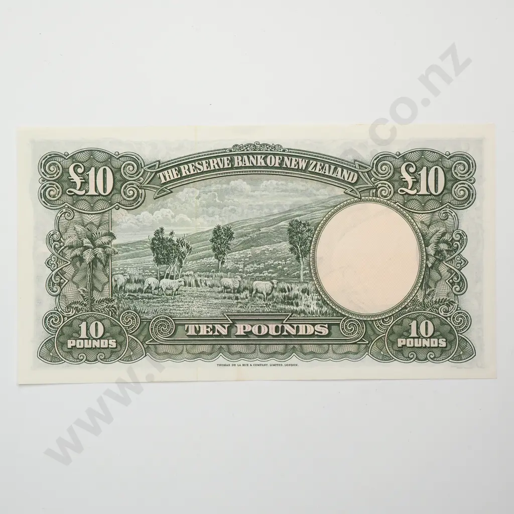 10 POUNDS, FLEMING SIGNATURE, PREFIX AS, ( LAST PREFIX OF SIGNATURE ), UNCIRCULATED Image 1++