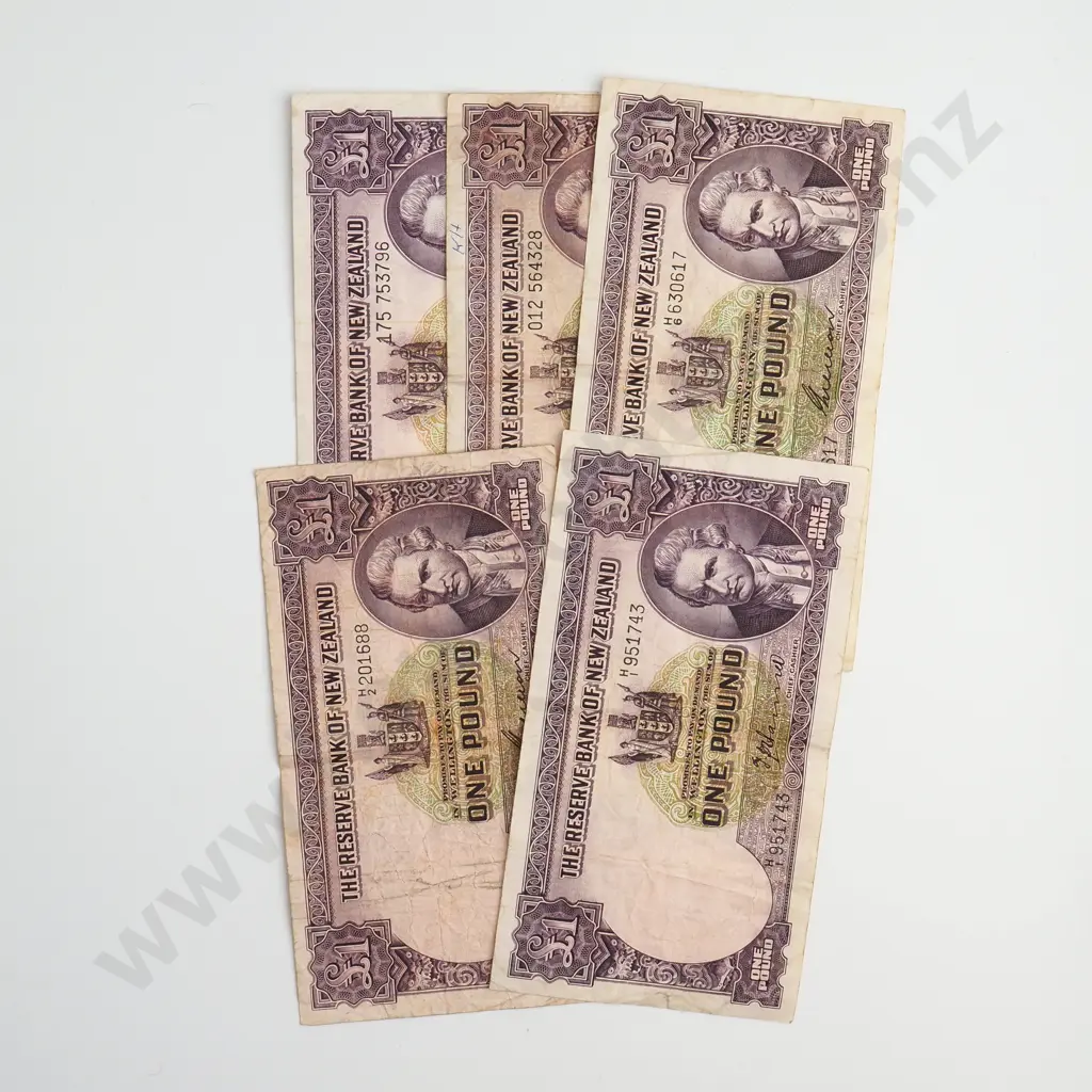5 X 1 POUND, HANNA H OVER 1 VERY GOOD, WILSON H OVER 1, H OVER 6, 012 EACH VERY GOOD, FLEMING 175 FINE Image 1++
