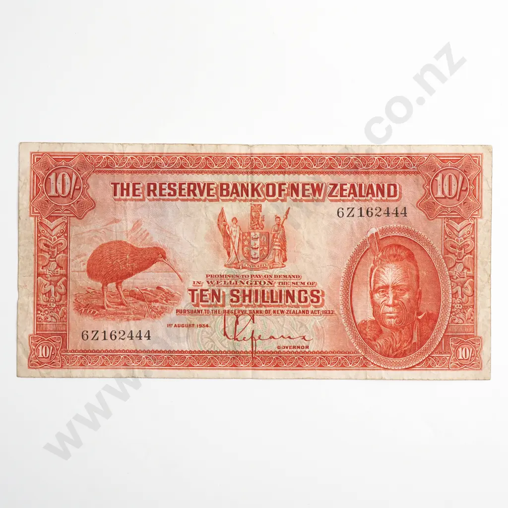 10 SHILLINGS LEFEAUX BANKNOTE Image 1++
