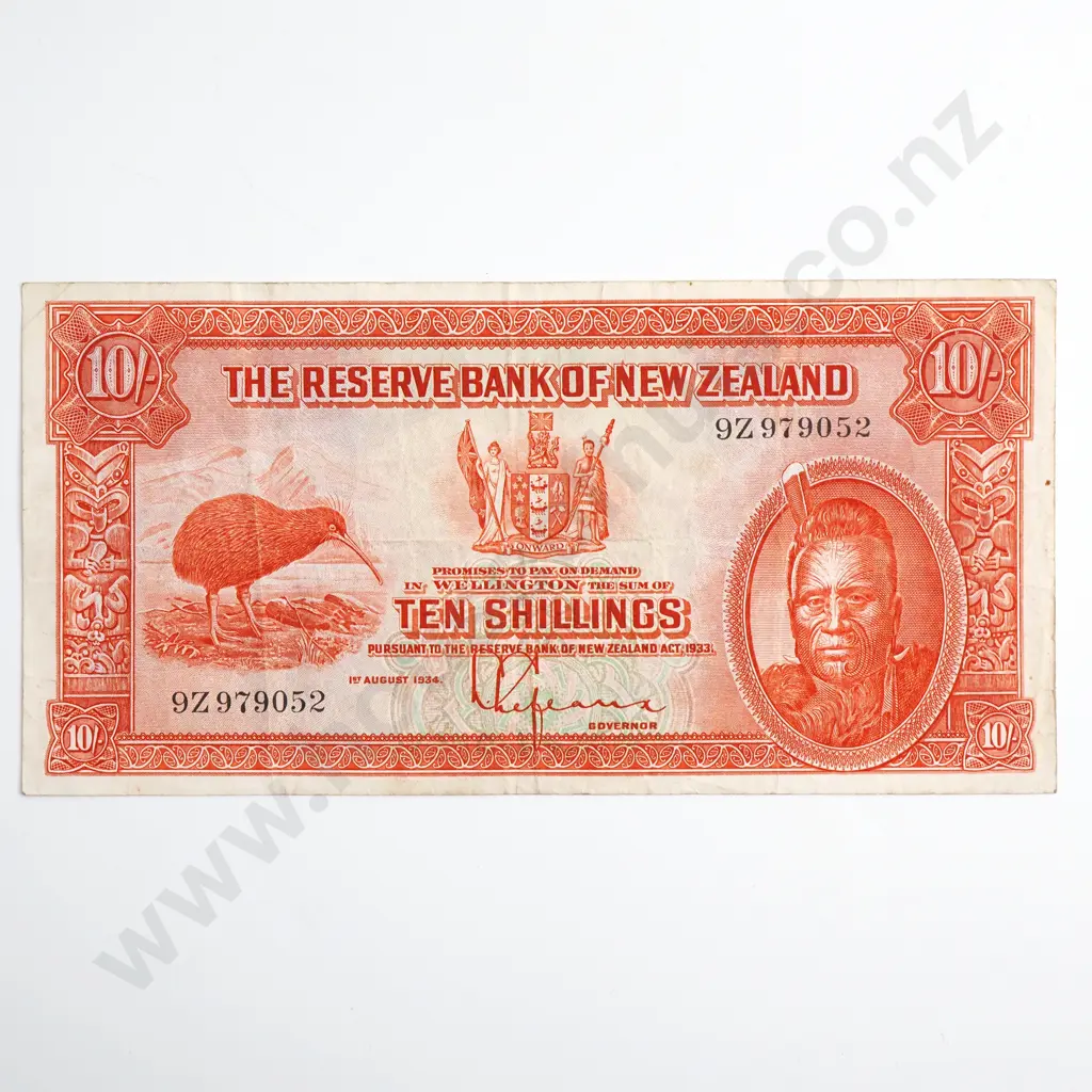 10 SHILLINGS LEFEAUX BANKNOTE Image 1++
