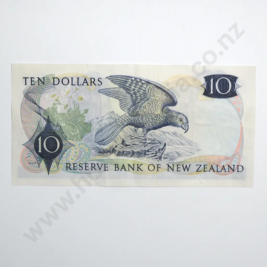 10 DOLLARS ERROR NOTE, WILKS TYPE I SIGNATURE, PREFIX 13L MISSING BACKGROUND MOTIF EXTREMELY FINE Image 1++