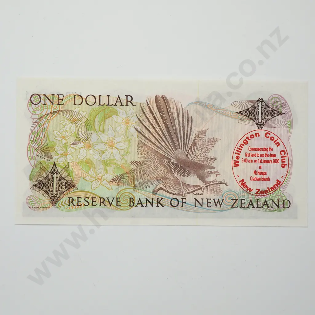 BRASH WCC MILLENNIUM 1 DOLLAR OVERPRINT BANKNOTE 2000 OP2000b UNCIRCULATED CV$150 Image 1++