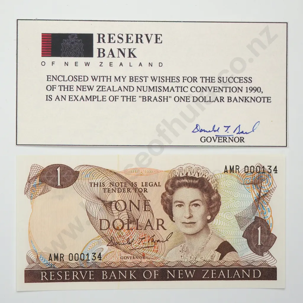 BRASH CONVENTION 1 DOLLAR BANKNOTE ND(1990) OP1990 UNCIRCULATED CV$150 Image 1++