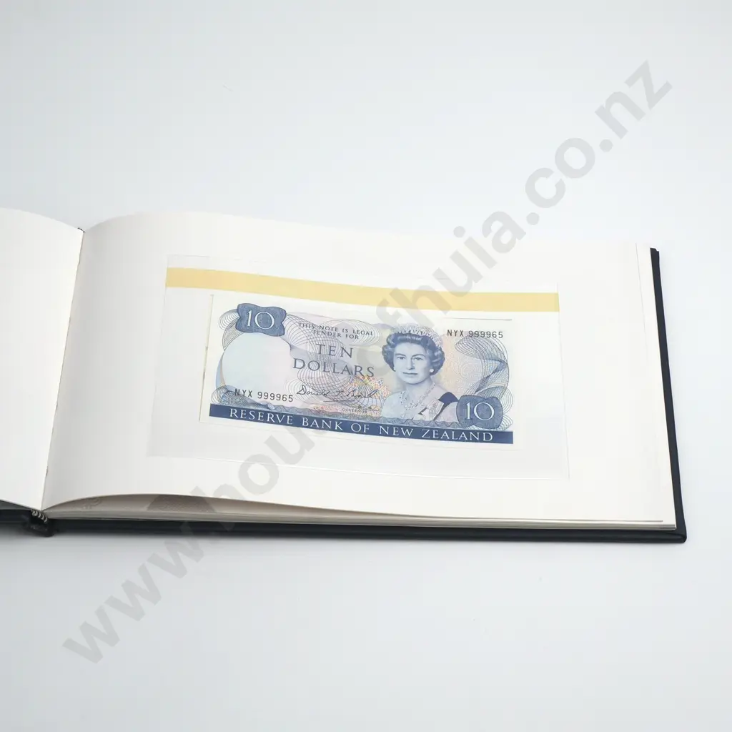 New Zealand "A Note Worthy Collection" Banknote Presentation Album incl Two Sets of $5/$10/$20/$50/$100 Image 1++