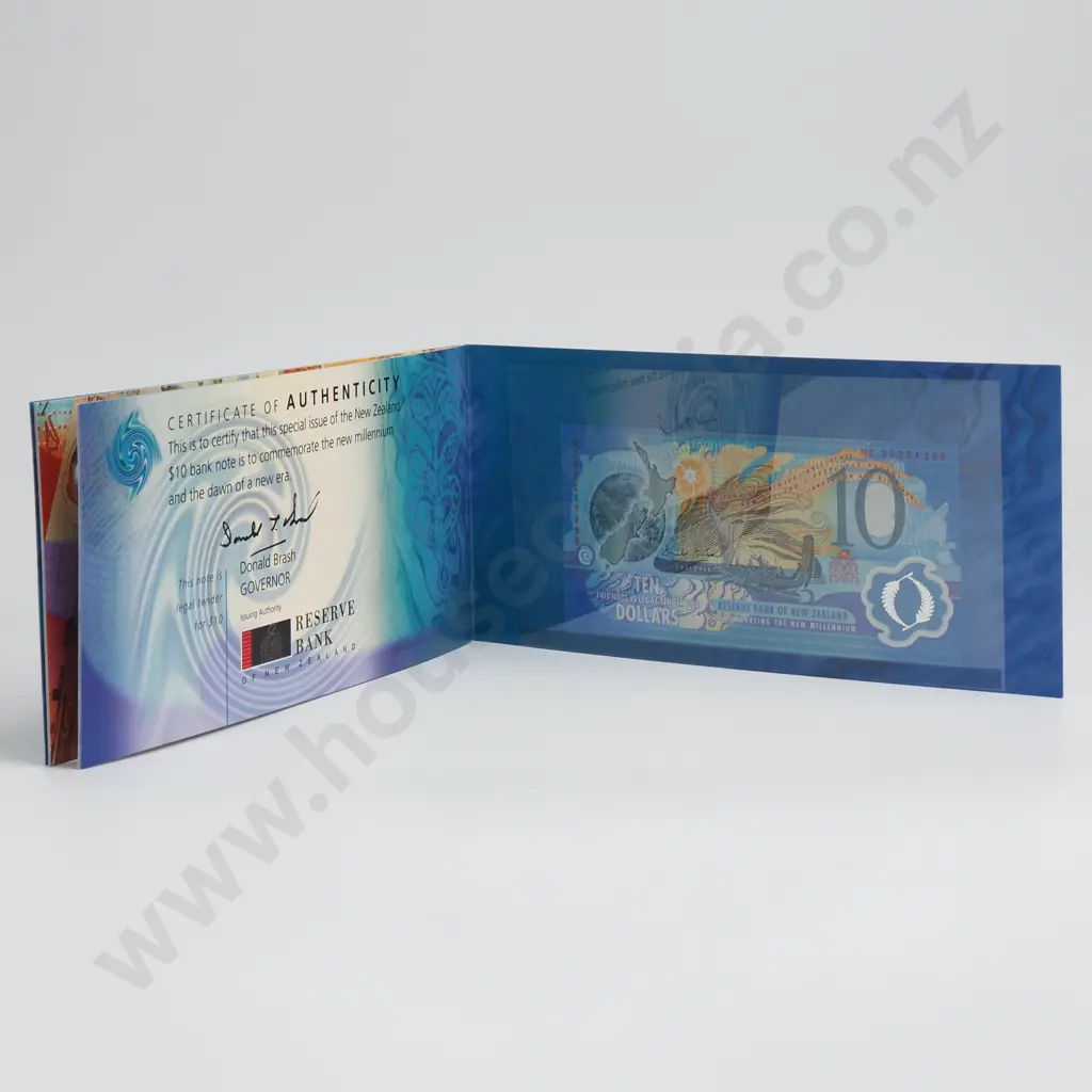 BRASH RED MILLENNIUM 10 DOLLARS BANKNOTE 2000 P.CS190a UNCIRCULATED CV$90 Image 1++