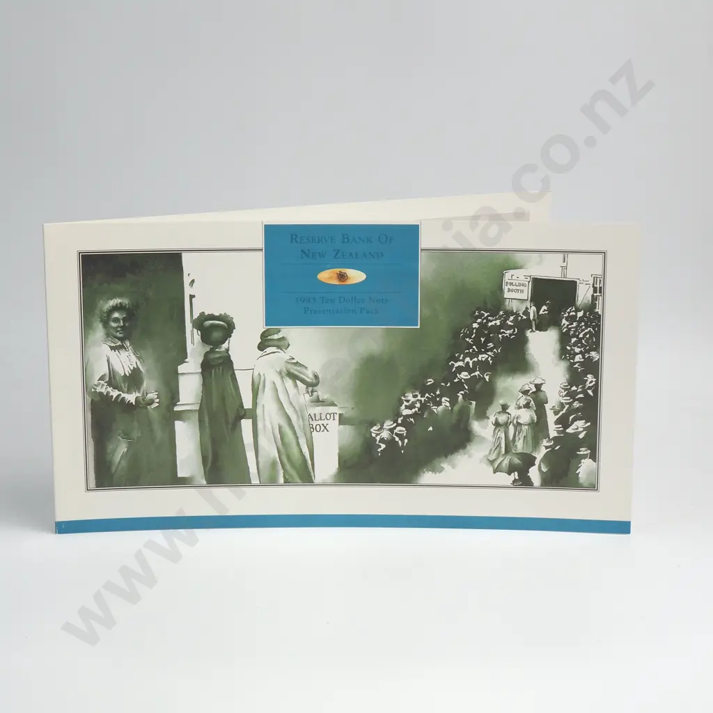 1993 10 DOLLARS PRESENTATION PACK CONSISTING OF AN UNCUT BLOCK 4X, PREFIXES AA Image 1++