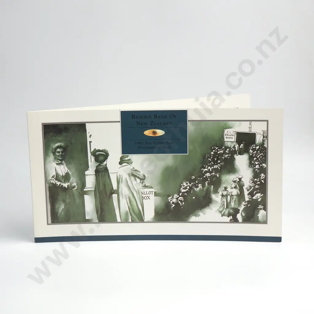 1993 10 DOLLARS PRESENTATION PACK CONSISTING OF AN UNCUT BLOCK 4X, PREFIXES AA Image 1++