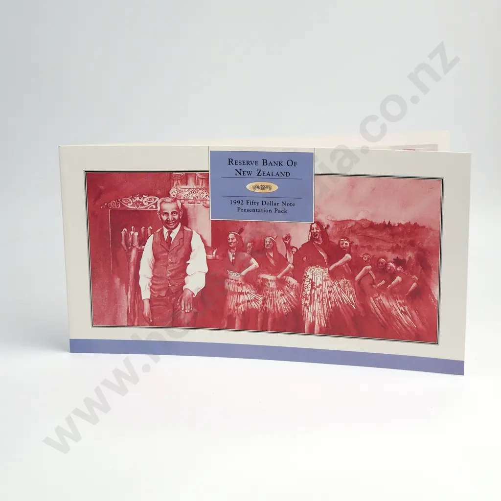 1992 50 DOLLARS PRESENTATION PACK CONSISTING OF AN UNCUT BLOCK 4X, PREFIXES AA Image 1++