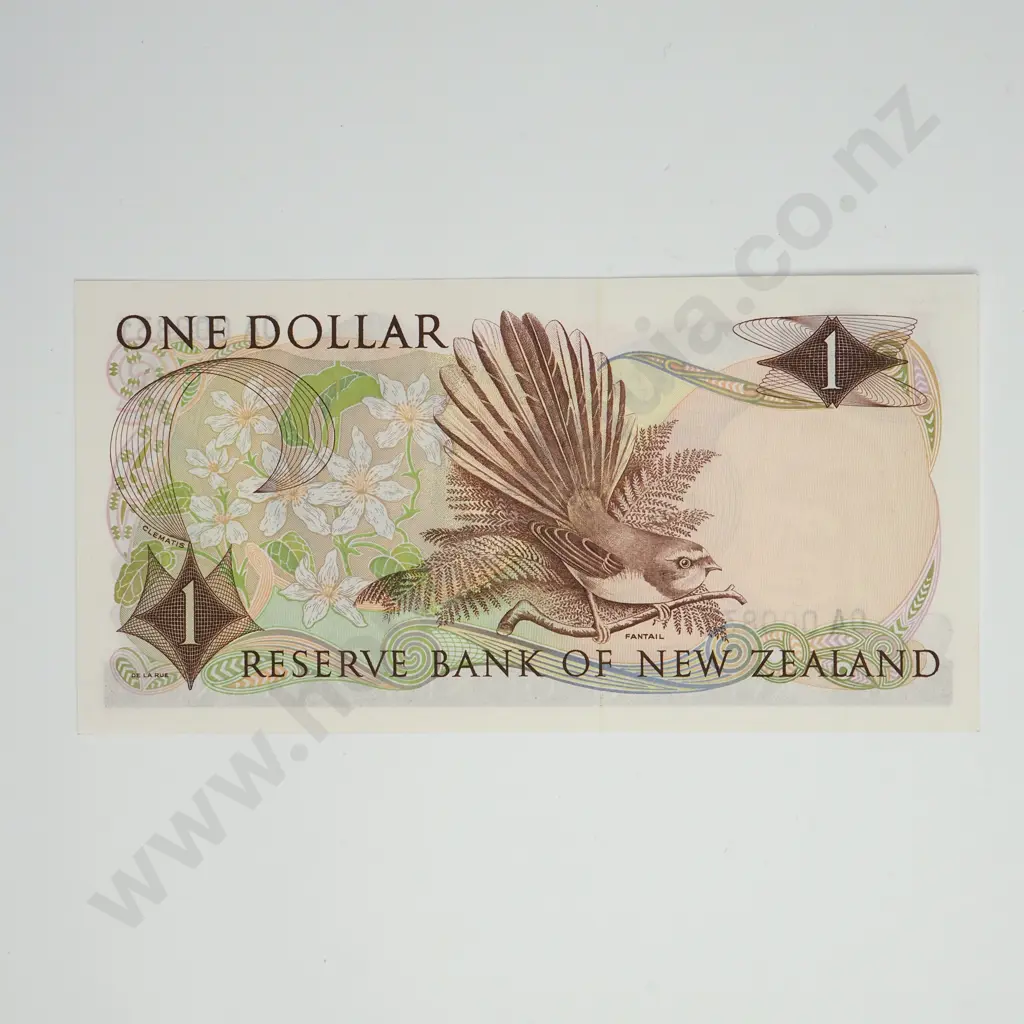 FLEMING 1ST PREFIX 1 DOLLAR BANKNOTE ND(1967-68) P.163a UNCIRCULATED CV$200 Image 1++