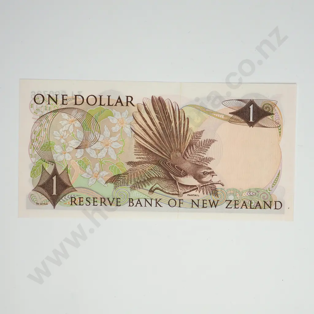 WILKS 1ST PREFIX 1 DOLLAR BANKNOTE ND(1968-75) P.163b UNCIRCULATED CV$95 Image 1++
