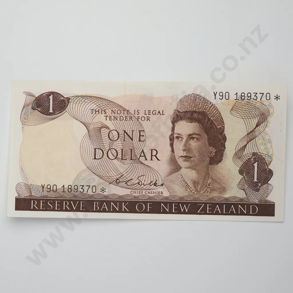 WILKS STAR NOTE 1 DOLLAR BANKNOTE ND(1968-75) P.163b UNCIRCULATED CV$1500 Image 1++