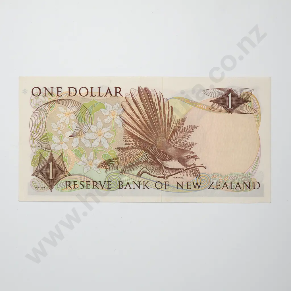WILKS 0A STAR NOTE 1 DOLLAR BANKNOTE ND(1968-75) P.163b EXTREMELY FINE CV$3500 Image 1++