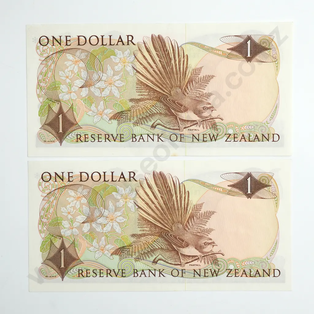 HARDIE TYPE I CONSEC PAIR STAR NOTES 1 DOLLAR BANKNOTES UNCIRCULATED Image 1++