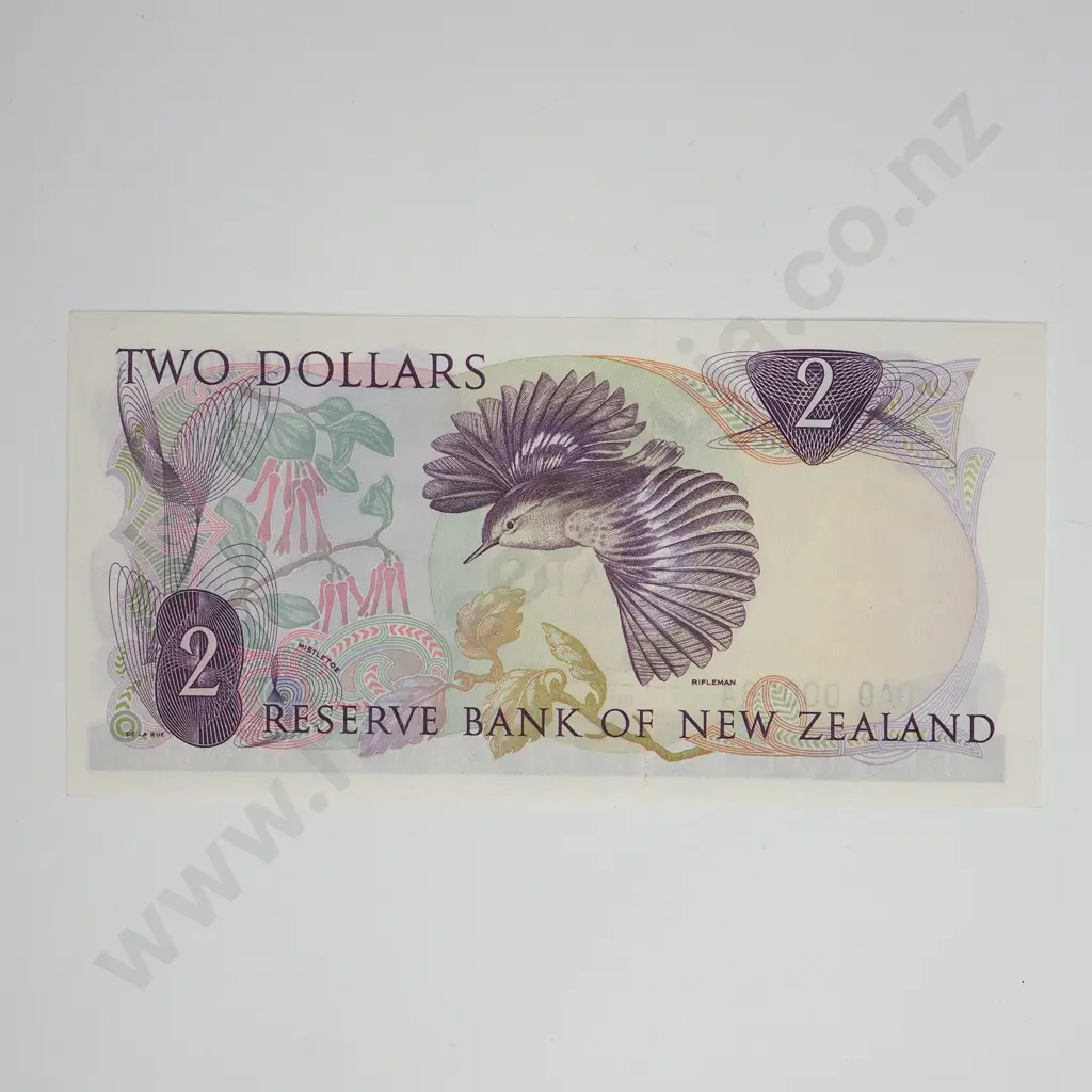 FLEMING 1ST PREFIX 2 DOLLARS BANKNOTE ND(1967-68) P.164a UNCIRCULATED CV$250 Image 1++