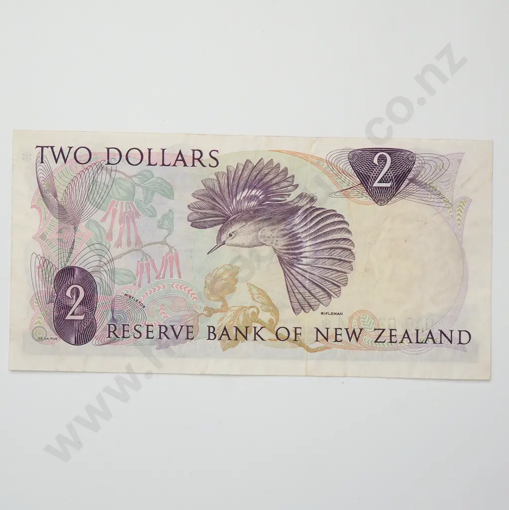 WILKS 0A0 STAR NOTE 2 DOLLARS BANKNOTE ND(1968-75) P.164b FINE $2900 Image 1++