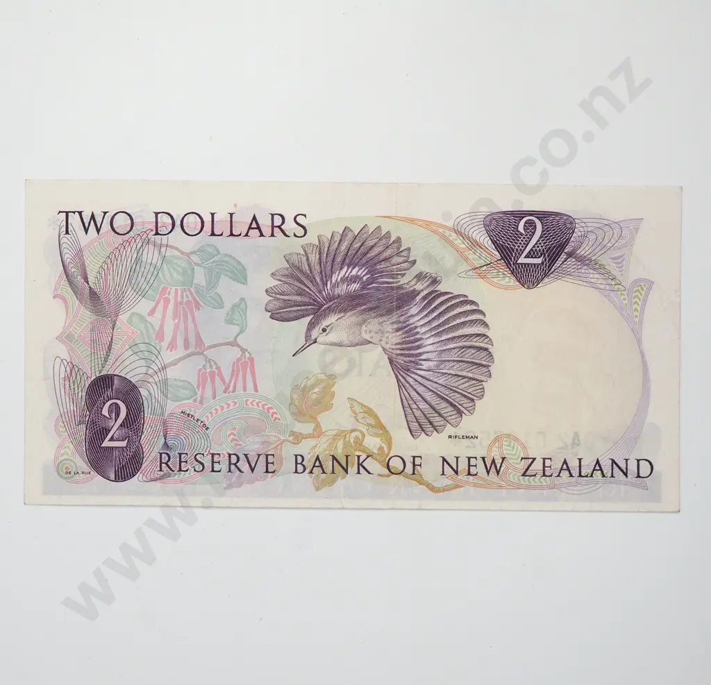 WILKS 0A2 STAR NOTE 2 DOLLARS BANKNOTE ND(1975-77) P.164b EXTREMELY FINE $12,500 Image 1++