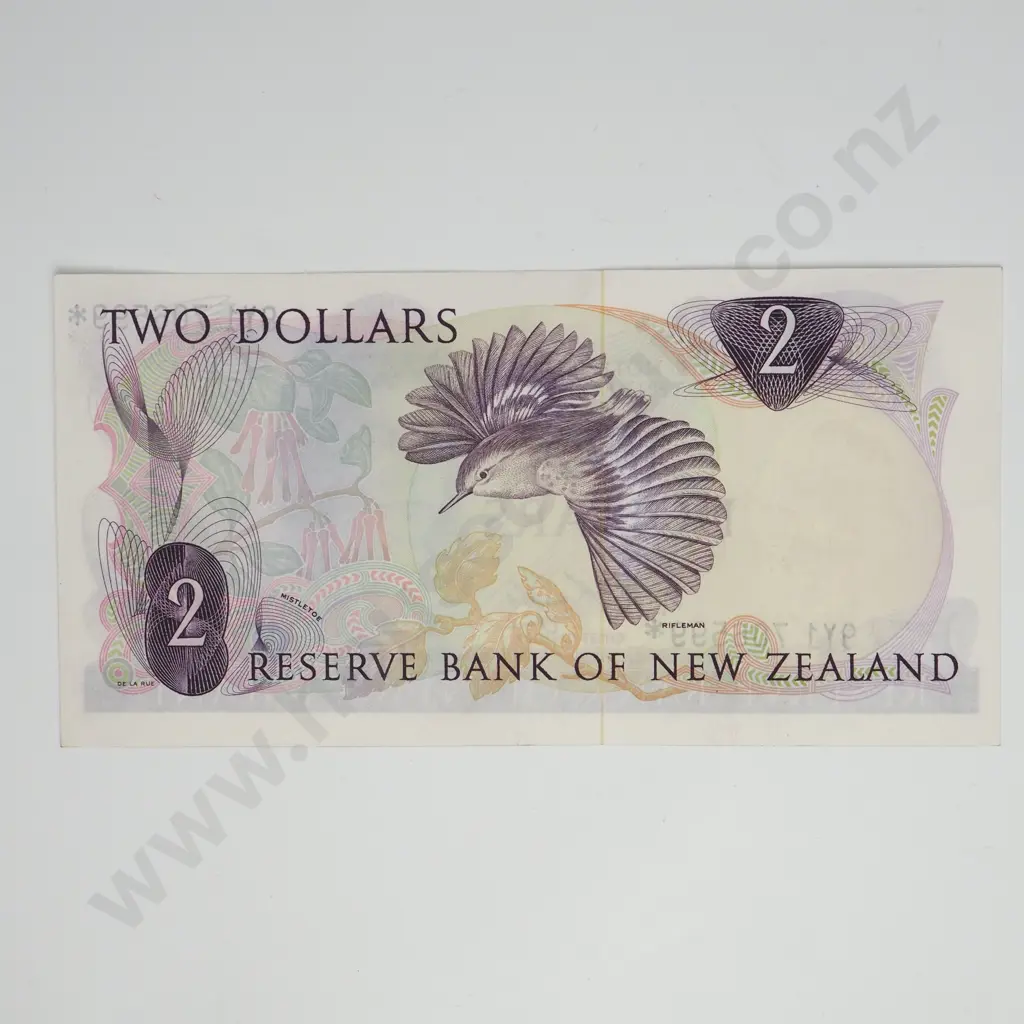 KNIGHT STAR NOTE 2 DOLLARS BANKNOTE ND(1975-77) P.164c Almost UNCIRCULATED CV$300 Image 1++